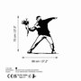Wallity Banksy Metal 01 Negro